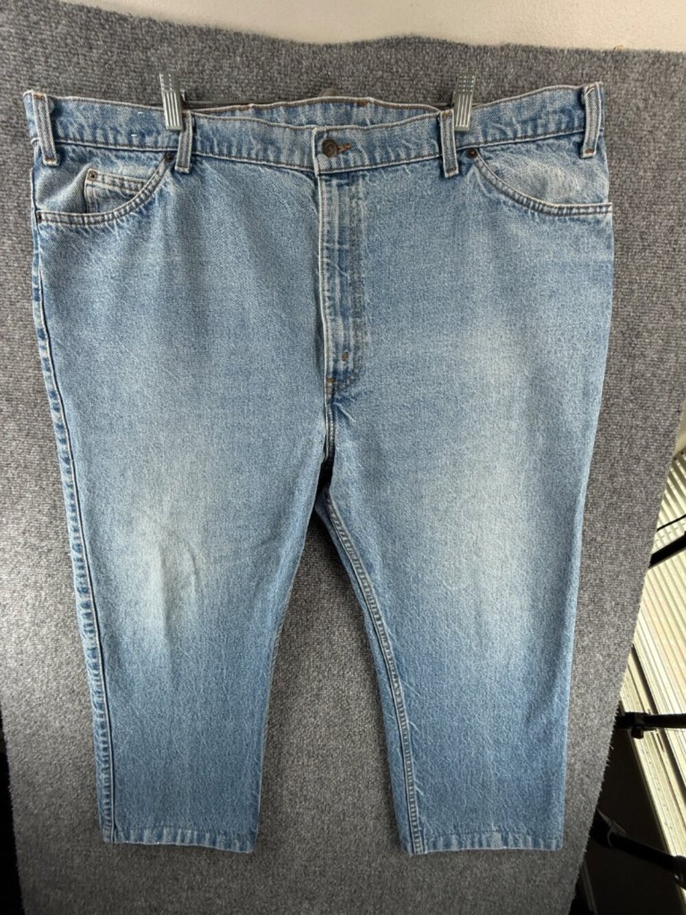 VTG Levis 886 Leather Tab Denim Jeans Men 1986 Blue Pockets Adult ACTL 45X25